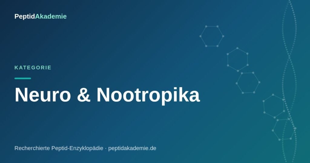 PeptidAkademie – Kategorie Neuro & Nootropika: recherchierte Peptide mit Studien-Quellen